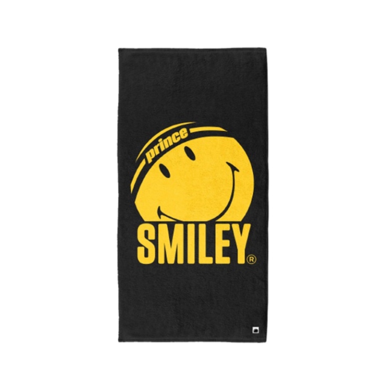 Książę x Smiley ręcznik 2025 czarny/żółty 50x100cm